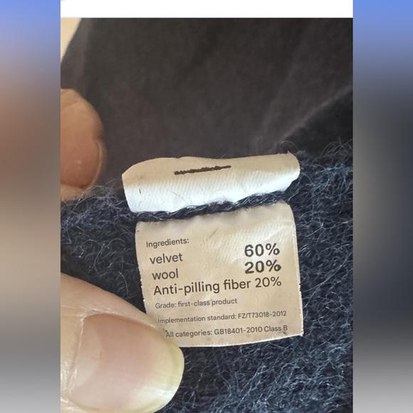 Designer Retro Chic one of a kind Velvet Wool coat size Medium - Picture 7 of 8